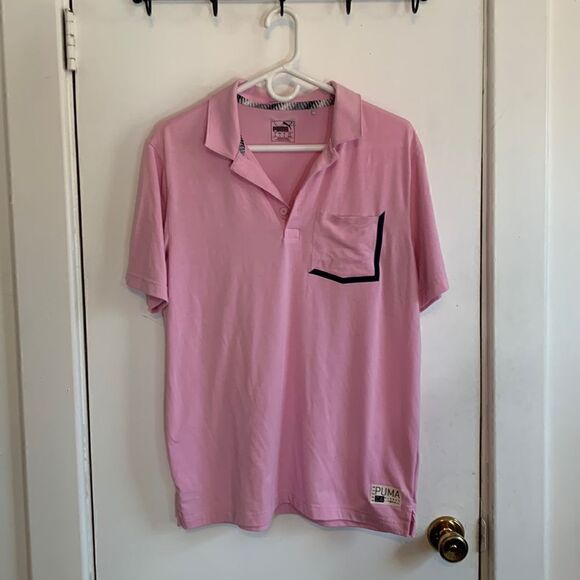 GUC Puma pink polo shirt! Size S - Picture 1 of 4